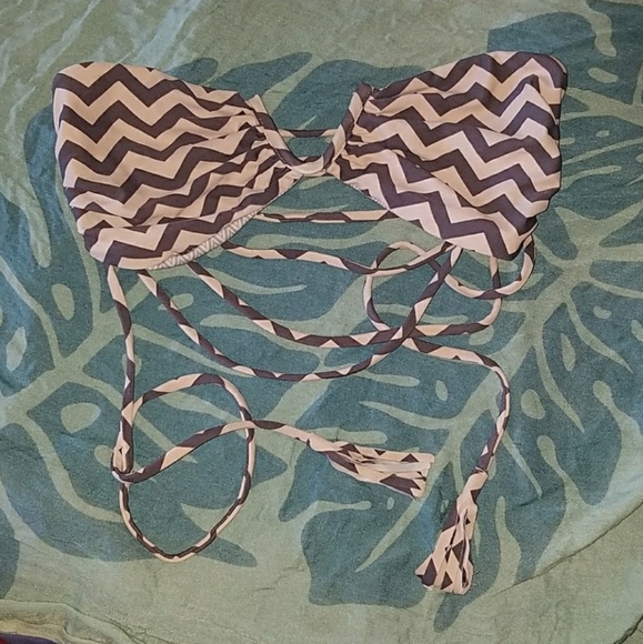 Acacia tribal batu zig zag bikini top swimwear XL - Picture 1 of 8